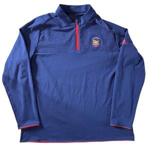 Adidas U.S Open Oakmont 2016 Blue Orange 1/4 Zip 2XL Jacket